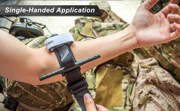 Tourniquet, 2 Pack - The Fastest, Safest, Most Effective Combat Hemostatic Control Single-Handed Application for Military Tactical First Aid Medical Battle Tourniquets